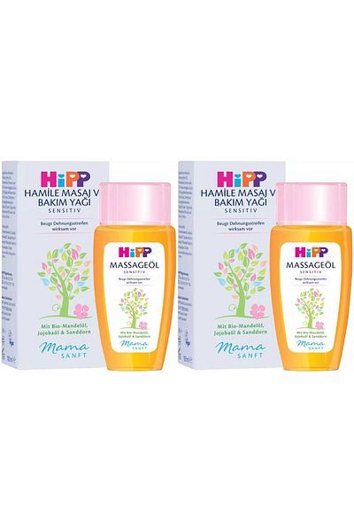 Hipp Mamasanft Pregnant Massage and Care Oil Sensitive 100ml (Set of 2)