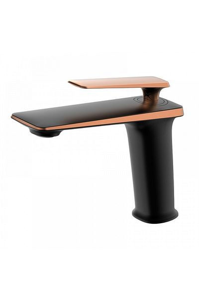 Smack Baterie lavoar Neo Choice design modern din alama medie negru SMK003