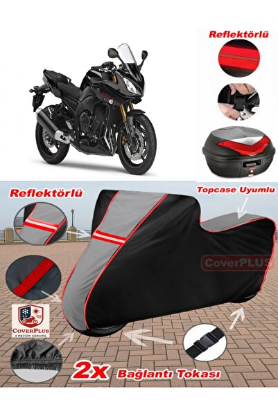 CoverPlus Yamaha Fazer 8 ABS القماش المشمع Topcase متوافق مع القماش المشمع لل...