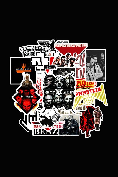 dadi ramba Rammstein Sticker Pack -Bullet Journal -Laptop Sticker Decal