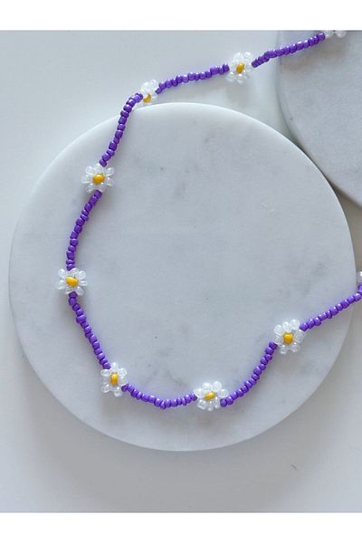 CHARMLUCKY Beads Daisy Necklace