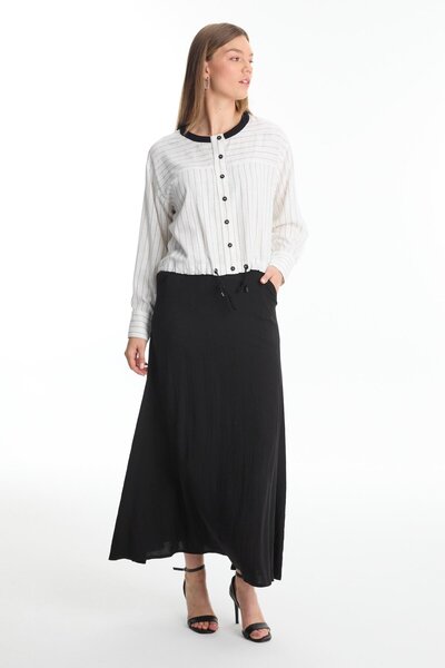 Zühre Смугастий Екрю/Чорний Двокомпонентний Комплект TK-1600