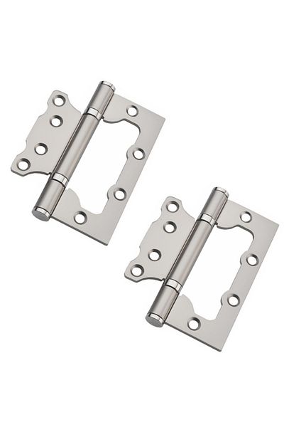 flores Built-in door hinge, satin, H 100 mm, 2 pcs / set