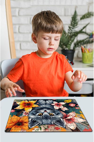 kutuTR Wooden Puzzle 30X40 cm Size 120 Pieces M3
