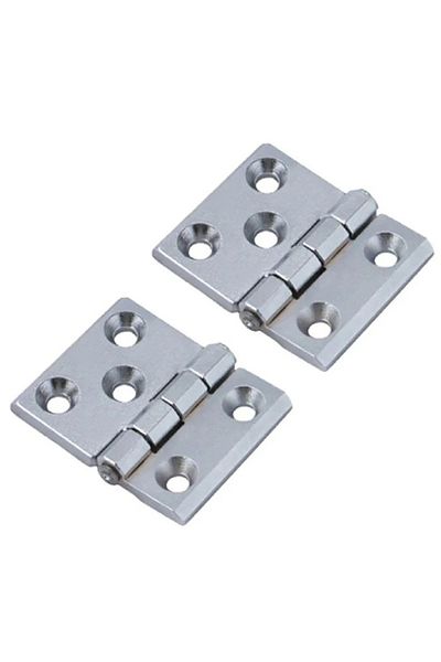 flores Metal hinge for locker, shiny chrome, 50 x 63 mm, 2 pcs / set