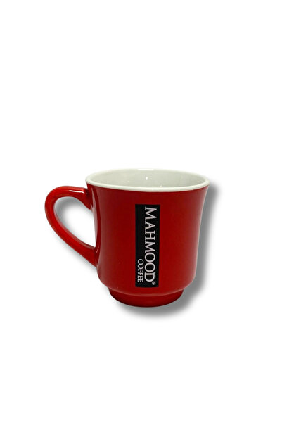 Mahmood Coffee كوب بورسلين أحمر مع موتولو