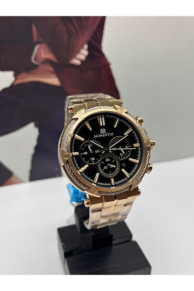 Momentus GOLD MEN'S WRISTWATCH 10 ATM WATER PROOF
