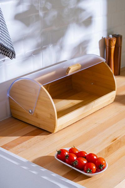 ACAR Sirius Bamboo Bread Storage Box - 39 cm