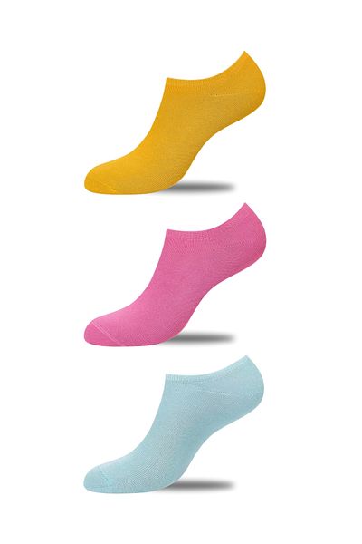 Dore Original 3 Pairs Premium Anti-Sweat Comfort Model Breathable Seamless Invisible Solid Color Booties Socks