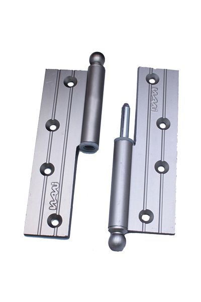 flores Aluminum hinge, right, for window, satin, on the right, 45 x 120 mm, 2 pcs / set