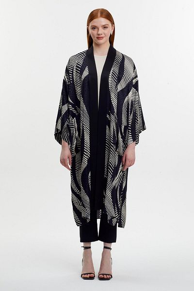 Zühre Patterned Loose Inner Outer Double Set Tk-1283