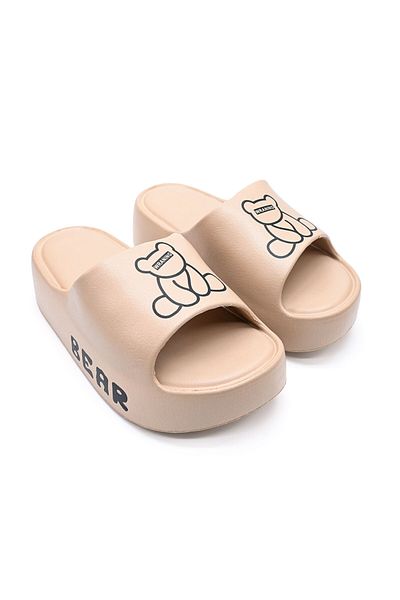 Tmall Women's Slippers, With Platform, Foam, Pd1029, Khaki