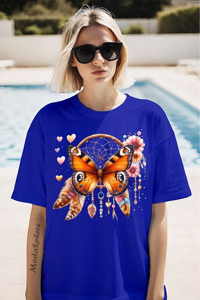 ModaSphere Dream Catcher Printed Unisex Oversize T-Shirt Oversize