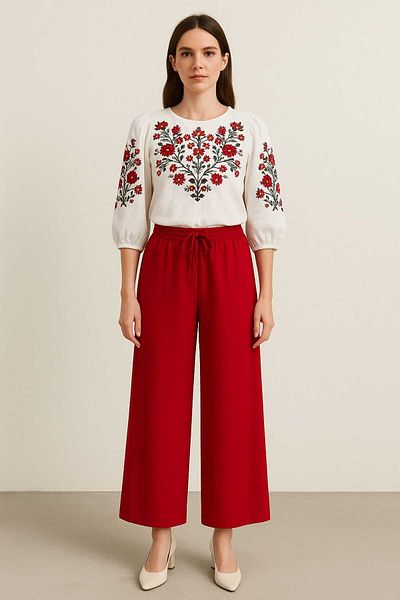 gigigiyim Aerobin Comfortable Fit Wide Leg Mother Pants
