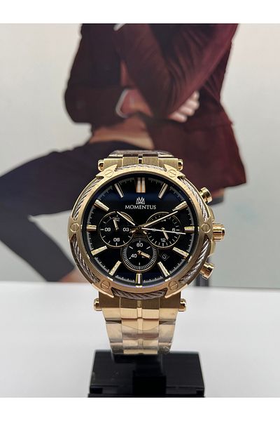 Momentus GOLD MEN'S WRISTWATCH 10 ATM WATER PROOF