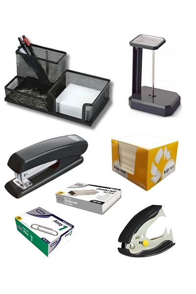 Mas Desktop Combined Perforation Set Office Set Pen Holder Paper Clip Holder Cube Paper Holder Office Set
