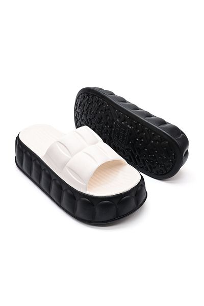 Tmall Women's Slippers, With Platform, Pd1030, Beige
