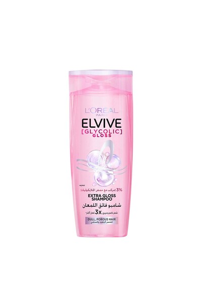 L'Oreal Paris شامبو إلفيف جليكوليك غلوس أول علاج منزلي لتلميع الشعر بنسبة 3% ...