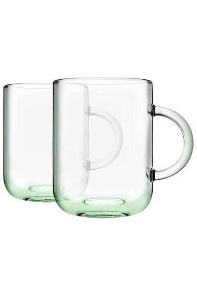Paşabahçe 55192 Aware Iconic 245 ml Glass Set of 2 Tea Coffee Soft Drink Glasses with Handles