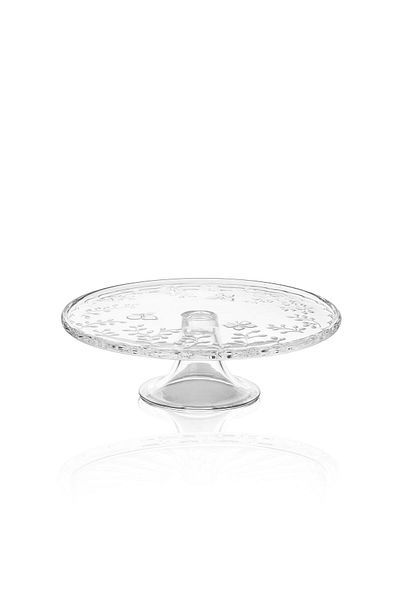 GUNES ZUCCACIYE The Mia Footed Cake Cake Glass Presentation Plate 30X30X10 cm
