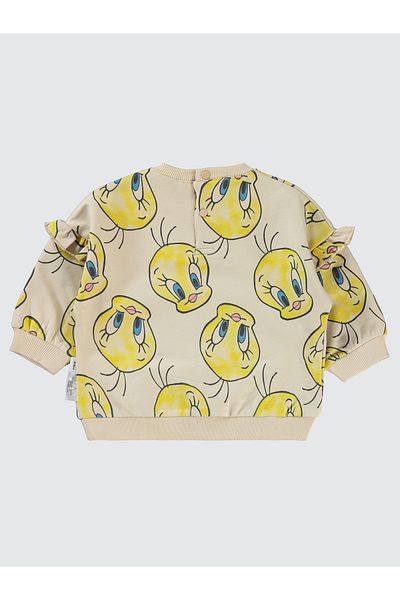 TWEETY Civil Baby Baby Girl Sweatshirt 6-18 Months Stone Color