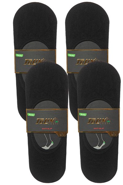 TOLIN Men's Set of 12 Bamboo Ballerina Socks Non-Slip Heels Invisible 10800