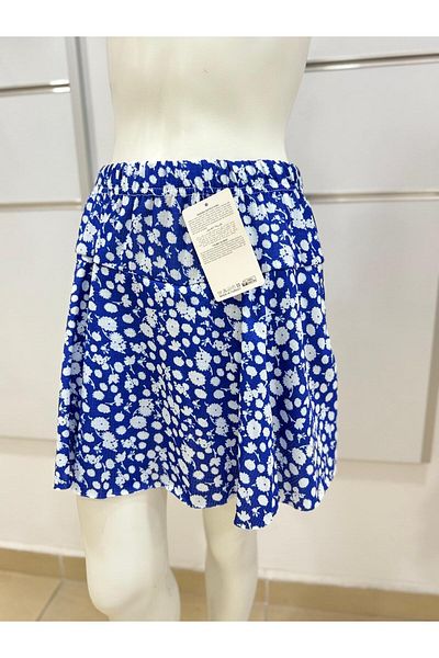 Esterella fustă pantaloni scurți pentru fete cu volan / fustă cu model de flori cu volan / fustă mini pantaloni scurți de vară