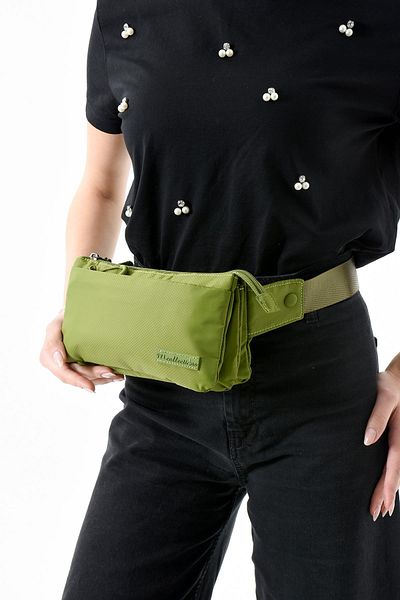 571 Collections Çanta Multi-Pocket Waist Bag Unisex Light Green (Model: 571-13-9R)