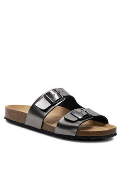 Geox geox women's flip flops D35LSL-000BN gray