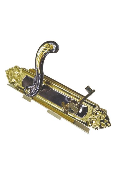 flores Complete lock, keyed, 2 keys, satin yellow, 85 x 40 mm