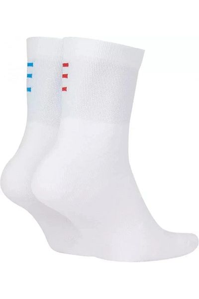 Nike Dri Fit Heritage Ankle Unisex Sock Socks 2 Pcs White
