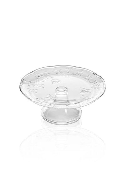 GUNES ZUCCACIYE The Mia Footed Glass Presentation Plate 27X27X11 cm