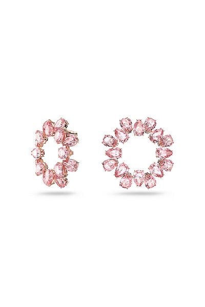 Swarovski 5614932 Earrings Millenia:pe Hoop Pear Lros/ros