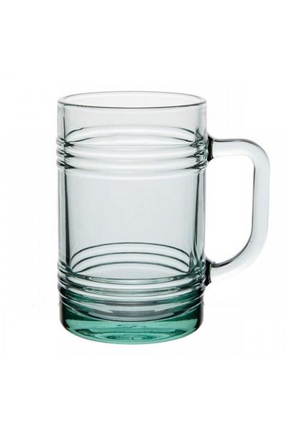 Paşabahçe 55673 Aware Tin Can 400 ml Glass Set of 2 Tea Coffee Soft Drink Glasses with Handles
