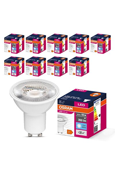 Osram Led Value Par16 4.5w Gu10 4000k Gün Işığı Ampul 10 Adet