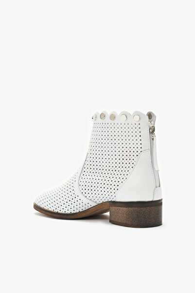 Louis Cardy Gust White Genuine Leather Women's Summer Boots