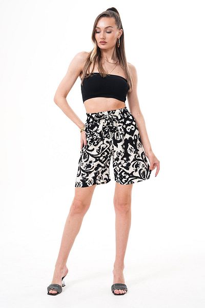 ŞİMAL Pantaloni scurți cu model pentru femei 250384 -