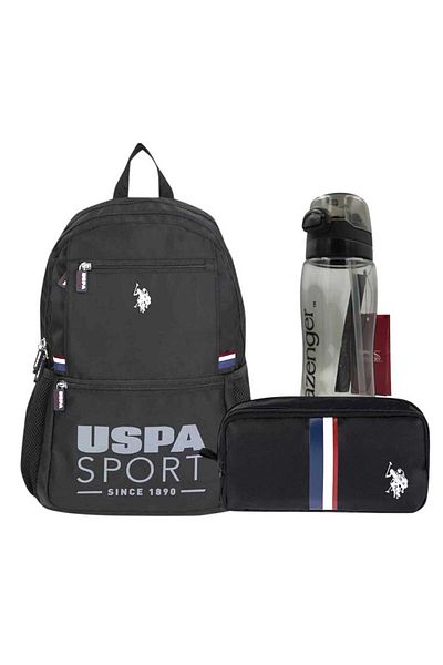 U.S. Polo Assn. Backpack, Pen Bag - Water Bottle & Flask Gift