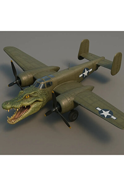 GRAT3D Bombardiro Crocodino –Koleksiyon Figürü 24 cm