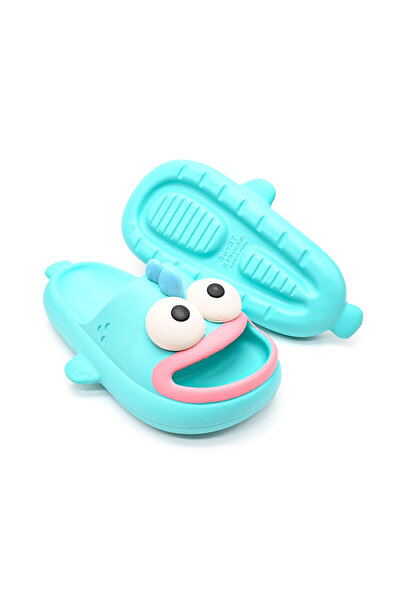 Tmall Women's Slippers, With Ugly Fish Cartoons, Foam, Pd1036, Blue