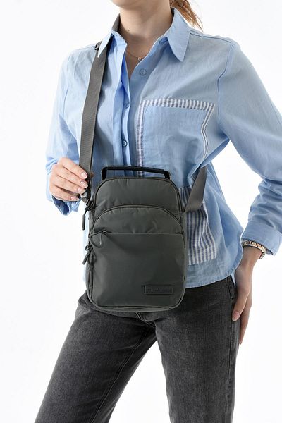 571 Collections Çanta Unisex στήθος τριών διαμερισμάτων (Bodybag) - Τσάντα χειρός γκρι (Μοντέλο: 571-9P)