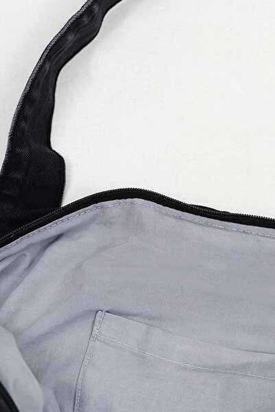 Addax Geantă tote din denim cu buzunar Ç13946