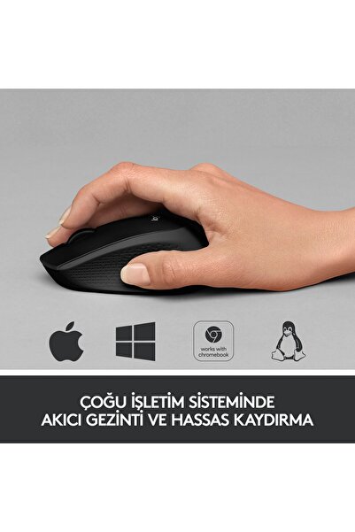 logitech Ασύρματο ποντίκι M330 μαύρο 910-004909 αθόρυβο
