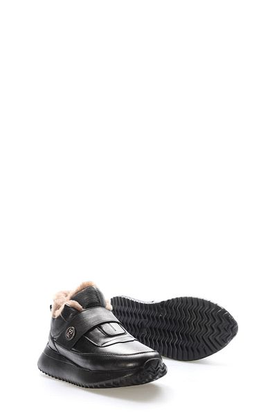 FAST STEP Pantofi casual de damă din piele naturală și blană 136KZA910
