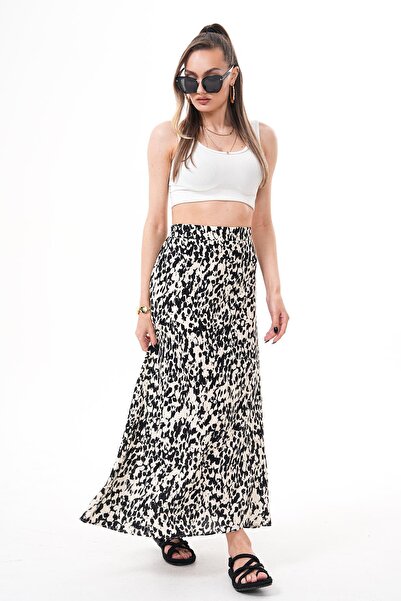 ŞİMAL Women's Patterned Long Skirt 250524 -