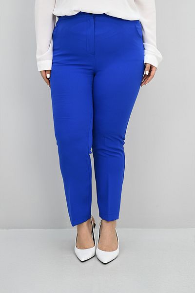 Koza Butik Women's Plus Size High Waist Fabric Pants 0036-25