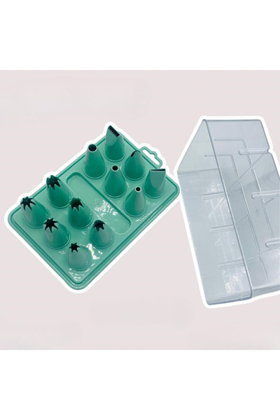 PASTRY PLANET مجموعة حامل حامل كريم لقط 12 قطعة