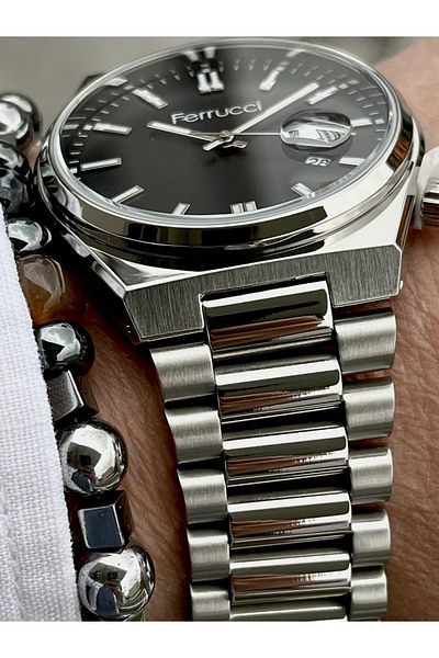 Ferrucci Original Steel New Season Men's Wrist Watch Waterproof Bracelet Gift