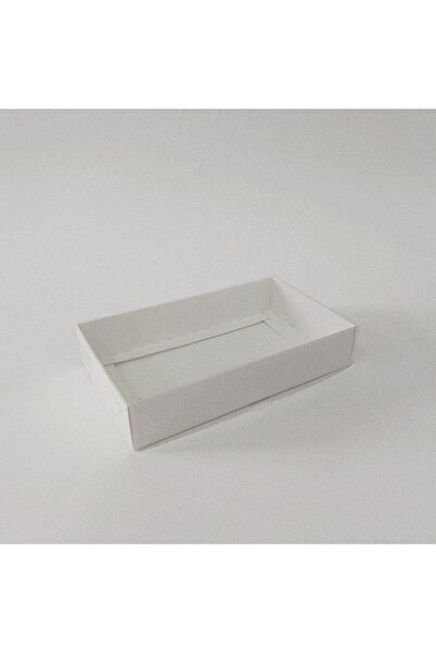 BOXSTATION 15x9x3 Asetat Kapaklı Beyaz Kutu 25 Adet