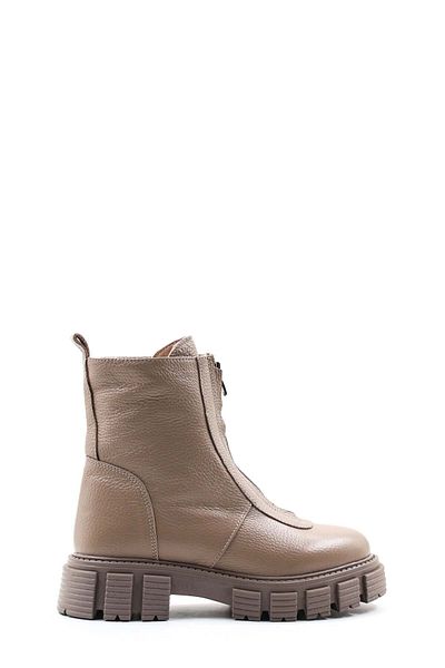 FAST STEP Cizme de damă cu blană din piele naturală cu talpă groasă 010KZA8498